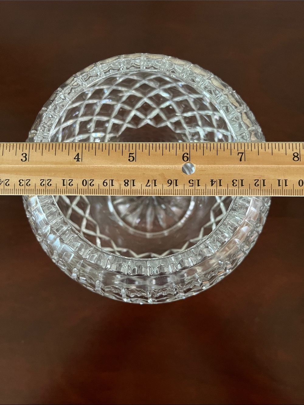 Crystal Rose bowl - Picture 5 of 8